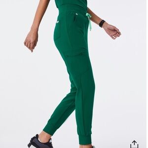 XL Hunter Green Zamora High Waisted Figs